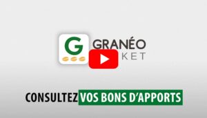 Lien vers le tutoriel vidéo de Granéo Market "consultez vos bons d'apports"